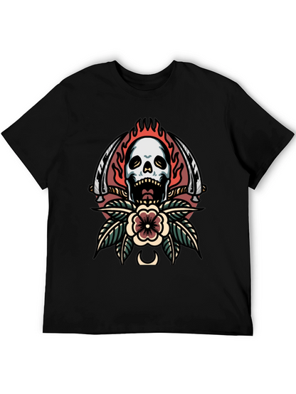 Skull & Sword Graphic Tee - Edgy Streetwear
