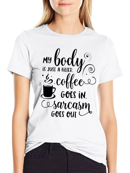Coffee & Sarcasm Mens Graphic Tee