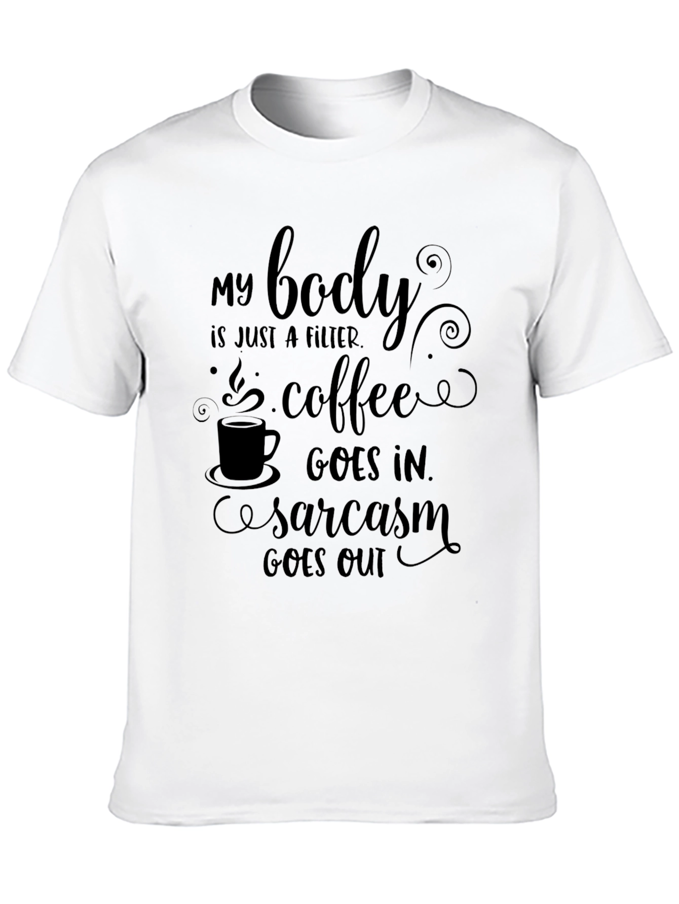 Coffee & Sarcasm Mens Graphic Tee