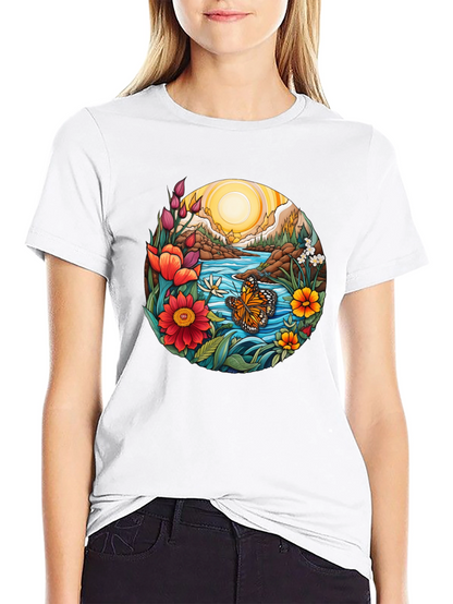 Nature Inspired Graphic T-Shirt