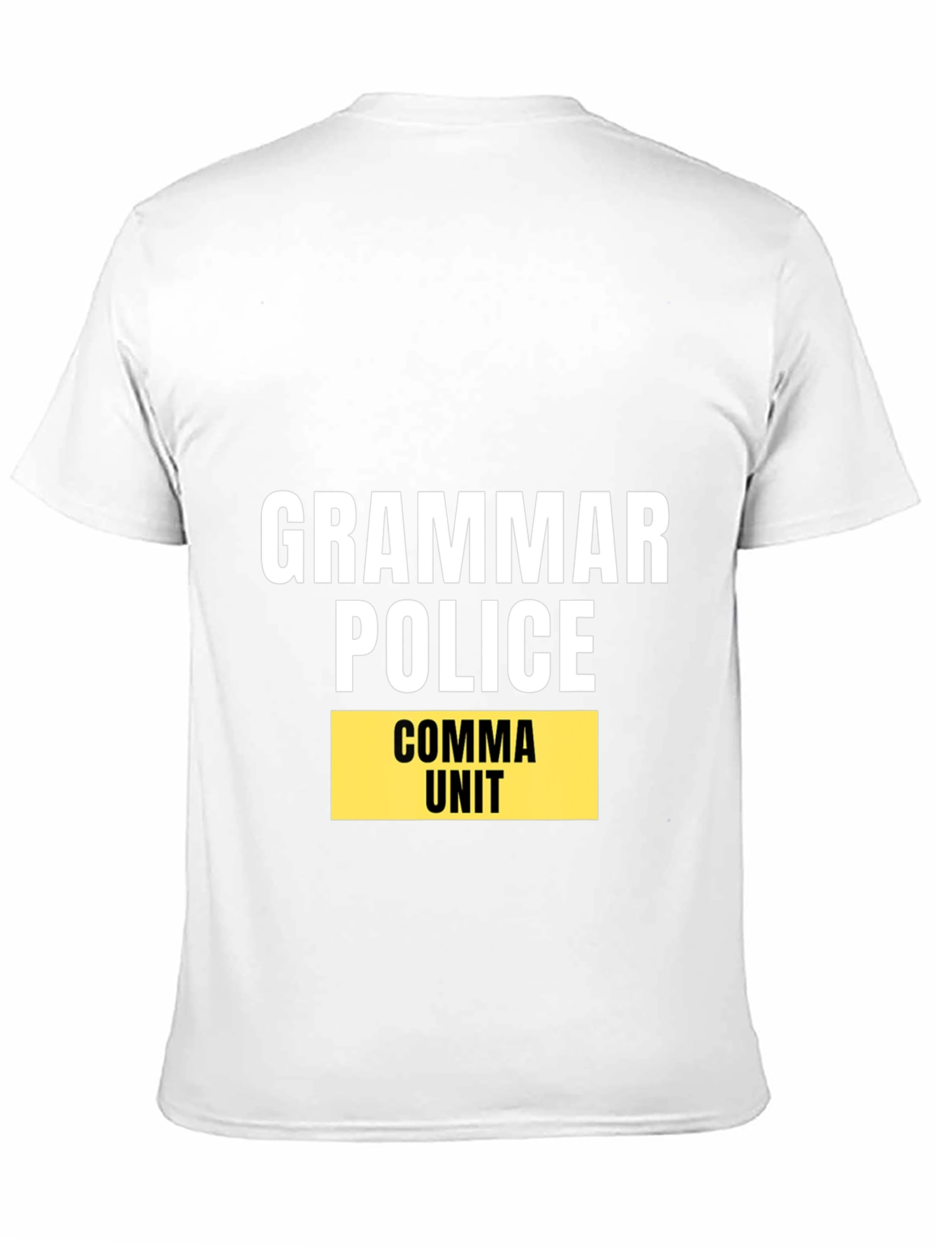 Grammar Police Comma Unit Black T-Shirt