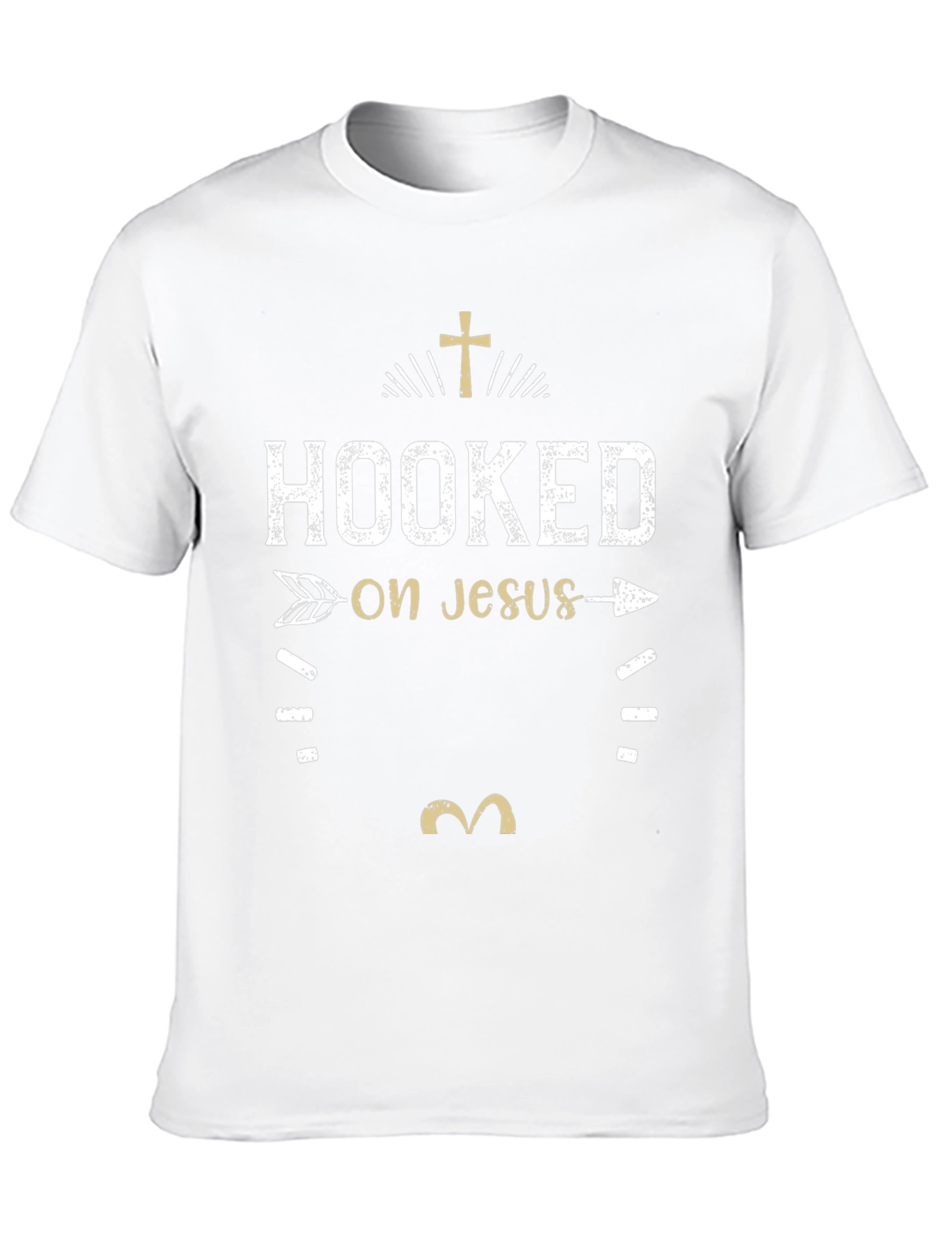 Hooked on Jesus Graphic Tee - Christian Apparel