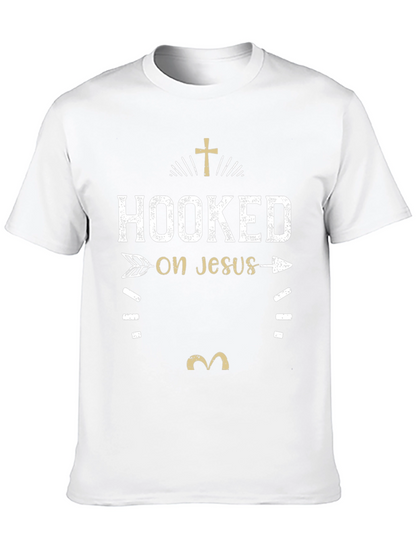 Hooked on Jesus Graphic Tee - Christian Apparel