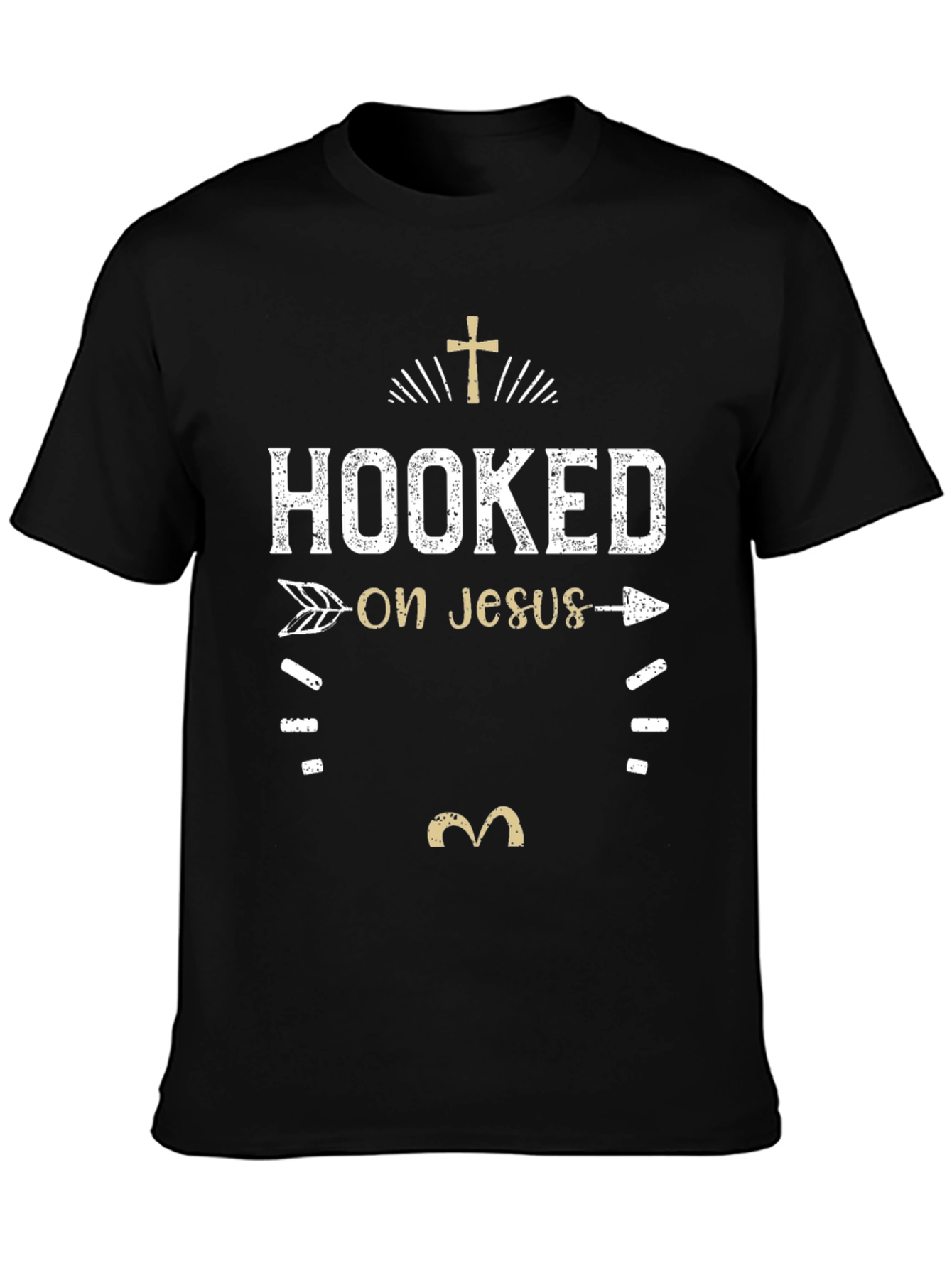 Hooked on Jesus Graphic Tee - Christian Apparel