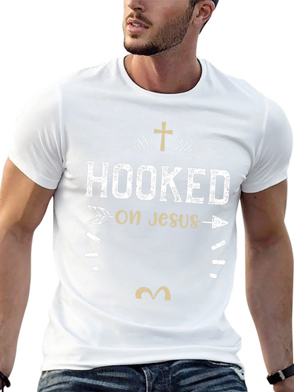 Hooked on Jesus Graphic Tee - Christian Apparel