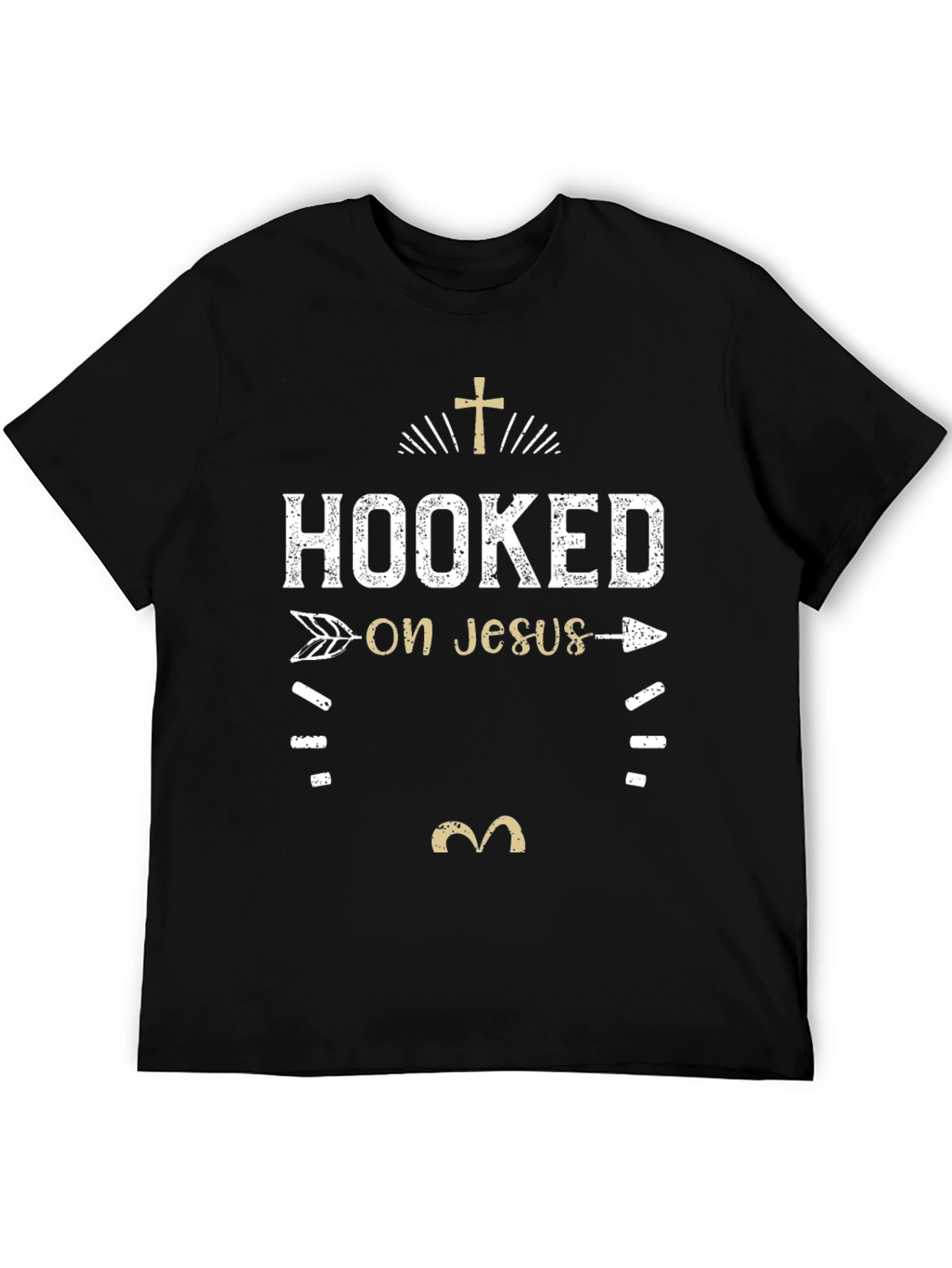 Hooked on Jesus Graphic Tee - Christian Apparel