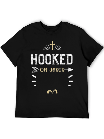 Hooked on Jesus Graphic Tee - Christian Apparel