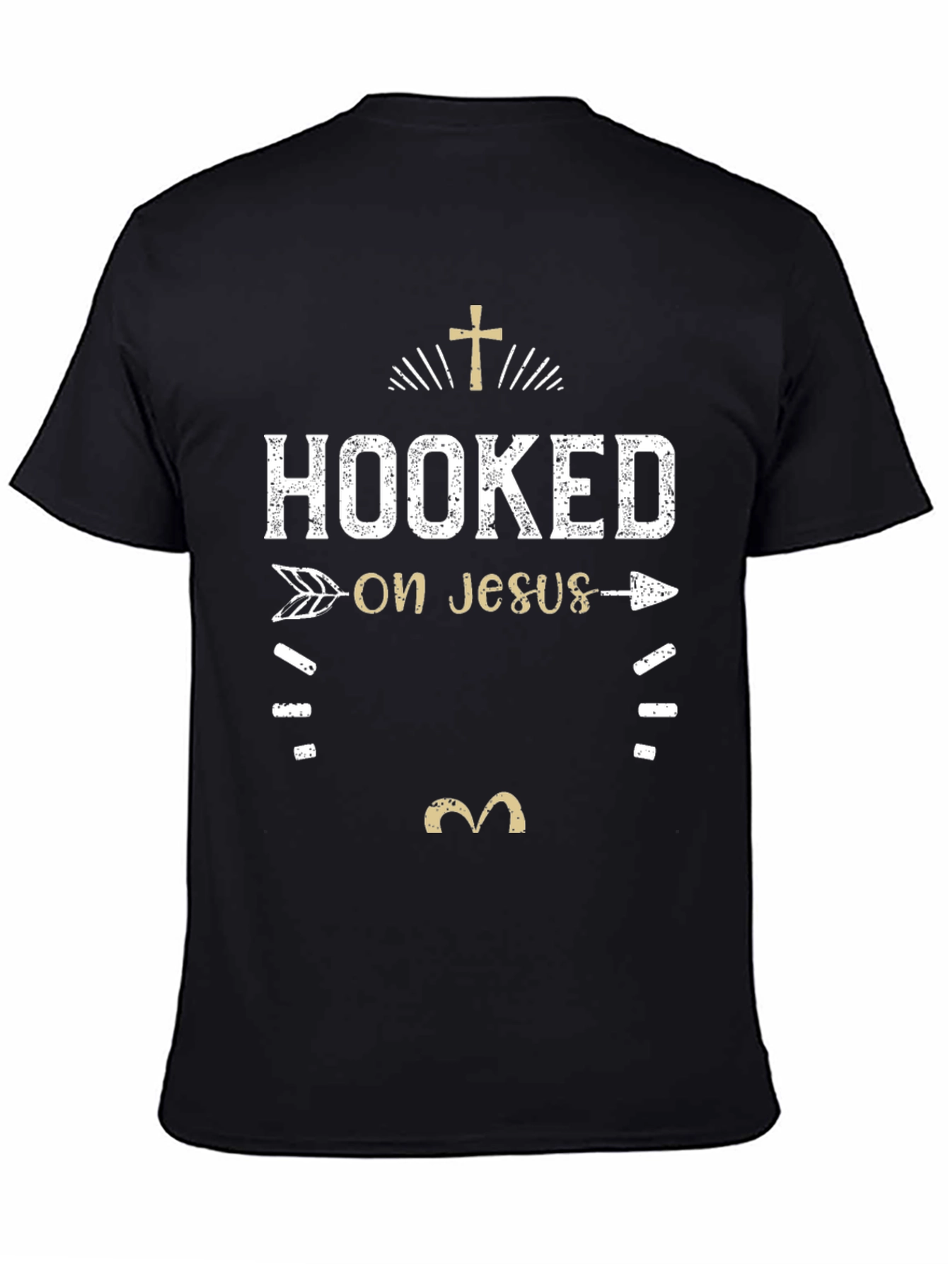 Hooked on Jesus Graphic Tee - Christian Apparel