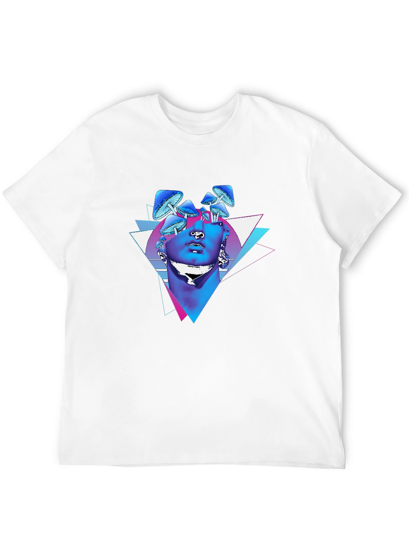 Mushroom Statue Graphic Tee - Black