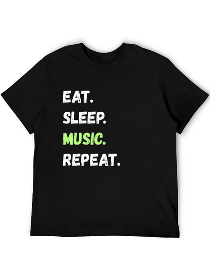 Eat Sleep Music Repeat Graphic Tee