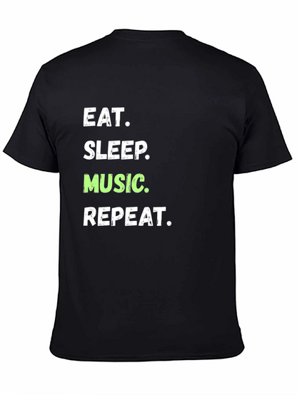 Eat Sleep Music Repeat Graphic Tee