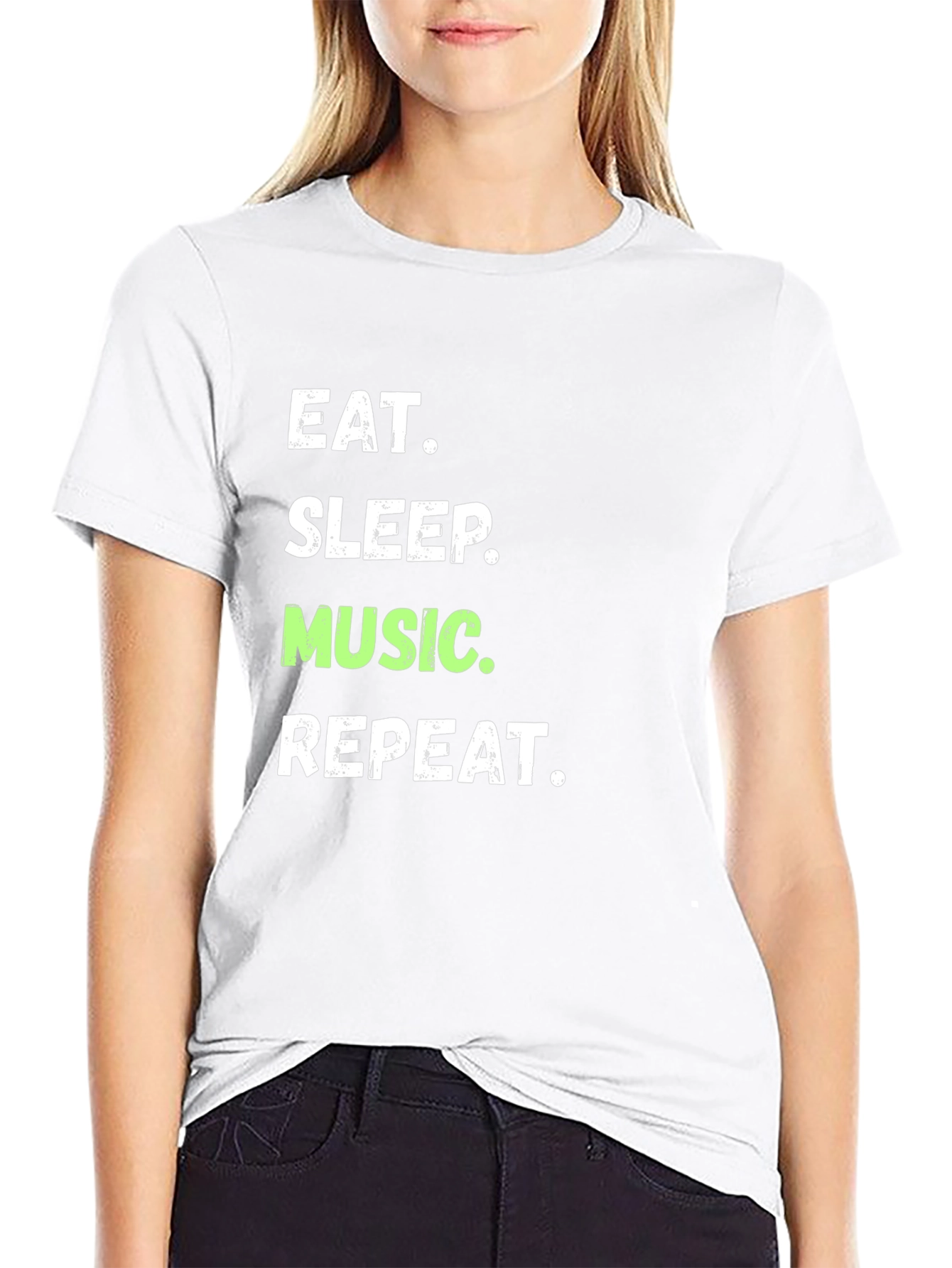 Eat Sleep Music Repeat Graphic Tee