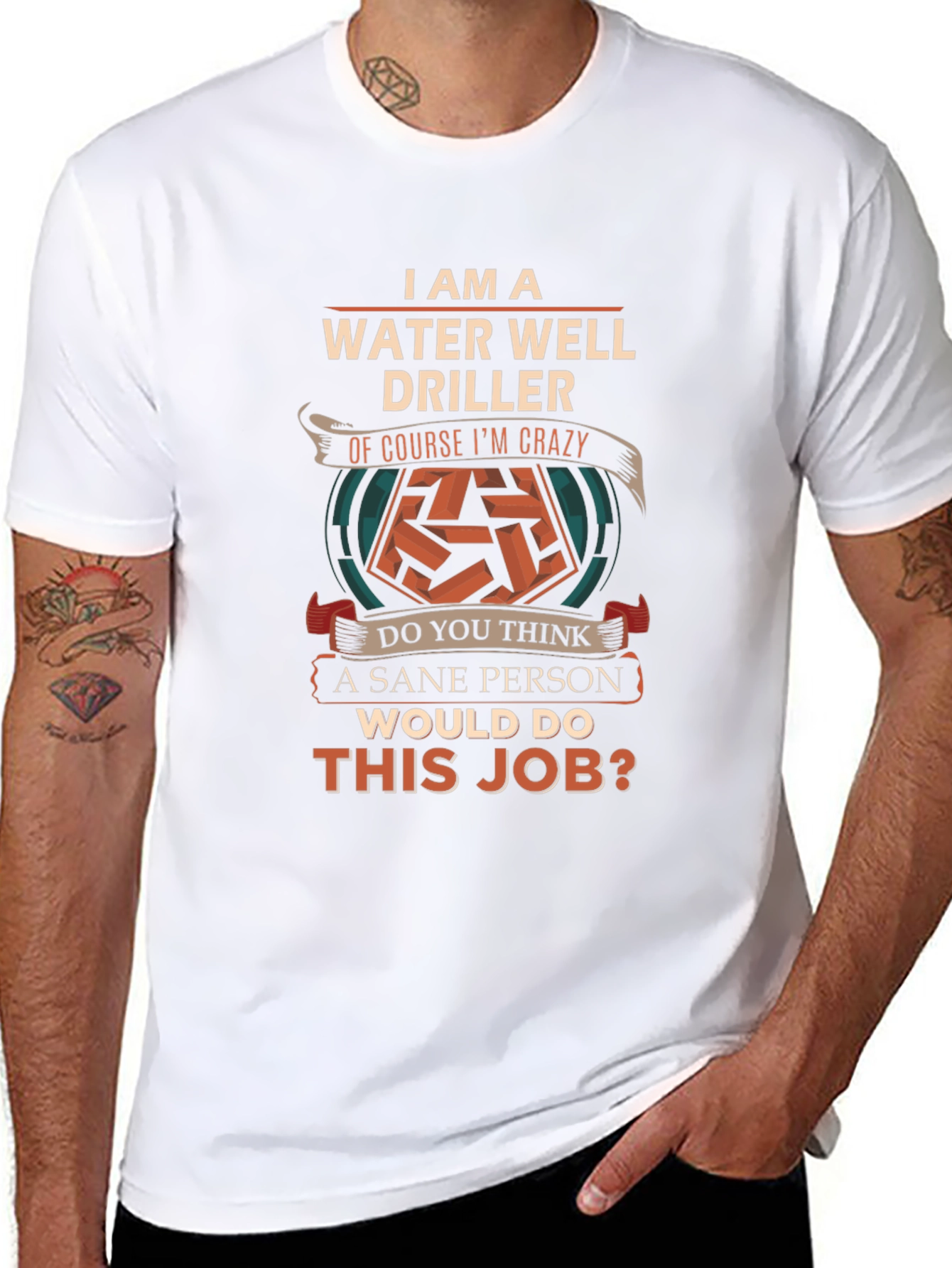 Water Well Driller Crazy Job T-Shirt