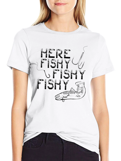 Here Fishy Fishy Fishy Graphic Tee