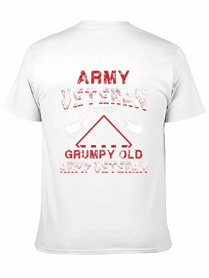 Army Veteran Turned Grumpy Old Army Veteran T-Shirt