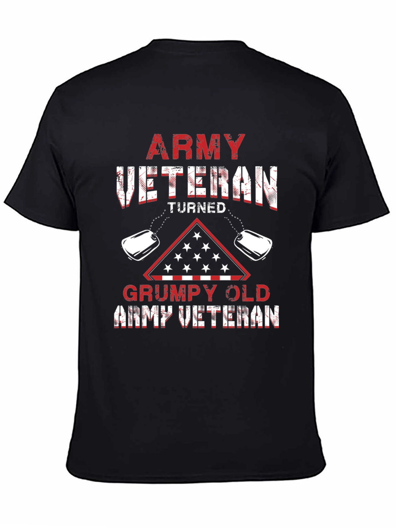 Army Veteran Turned Grumpy Old Army Veteran T-Shirt