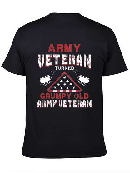 Army Veteran Turned Grumpy Old Army Veteran T-Shirt