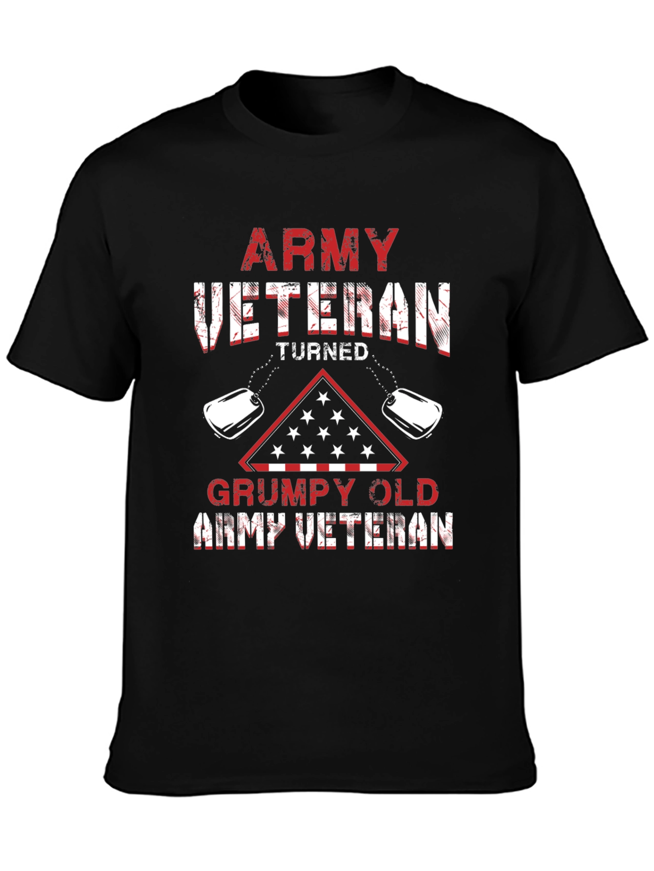 Army Veteran Turned Grumpy Old Army Veteran T-Shirt