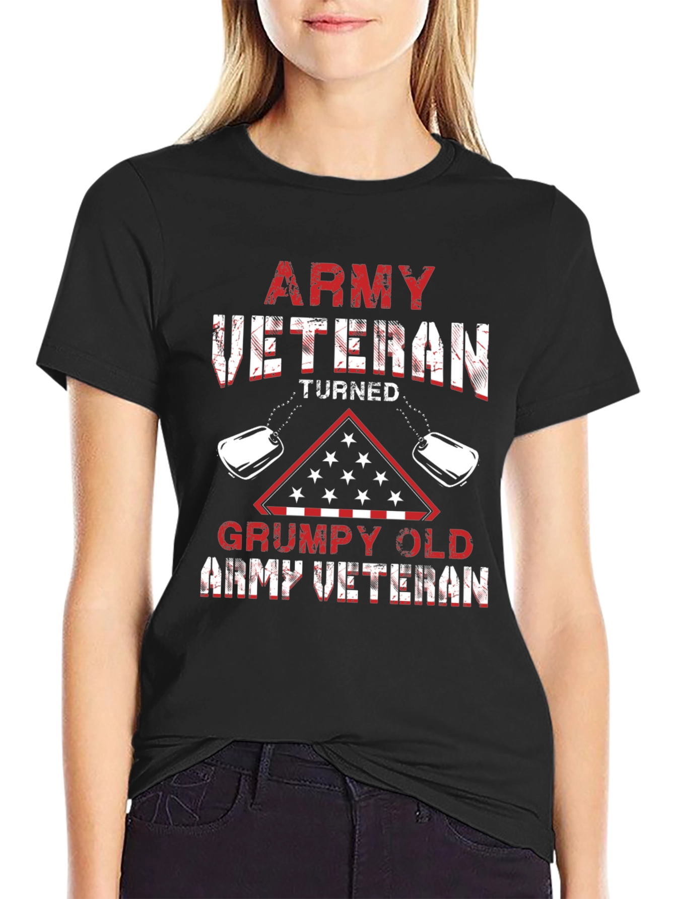 Army Veteran Turned Grumpy Old Army Veteran T-Shirt