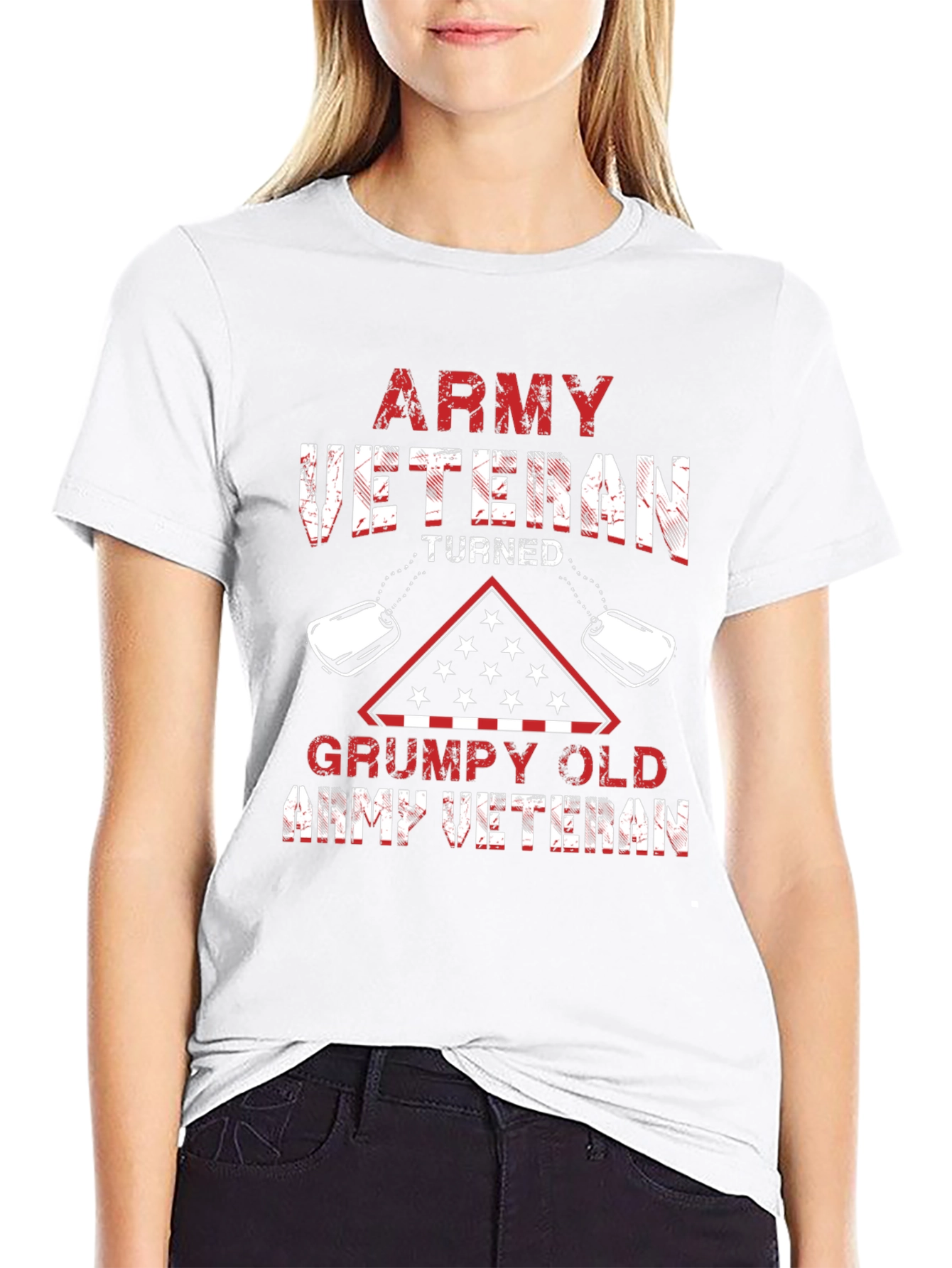 Army Veteran Turned Grumpy Old Army Veteran T-Shirt