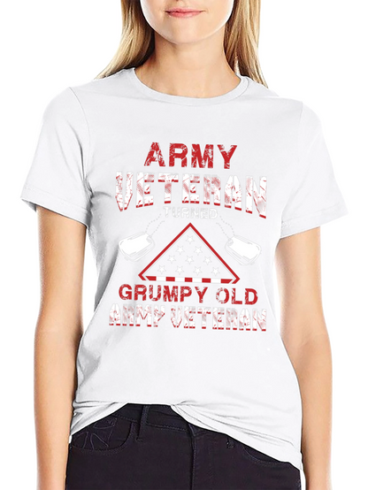 Army Veteran Turned Grumpy Old Army Veteran T-Shirt
