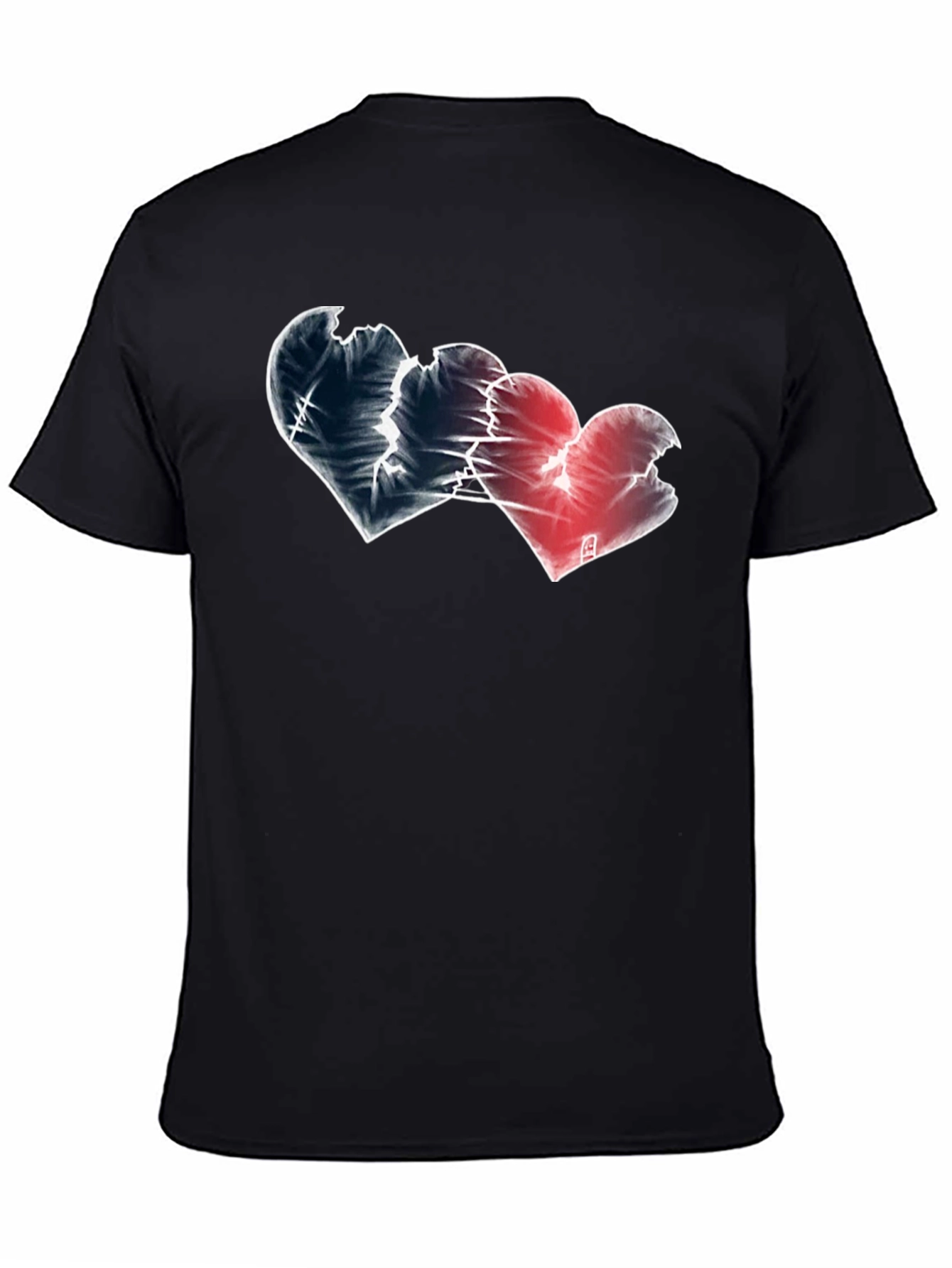 Broken Hearts Graphic Tee - Black