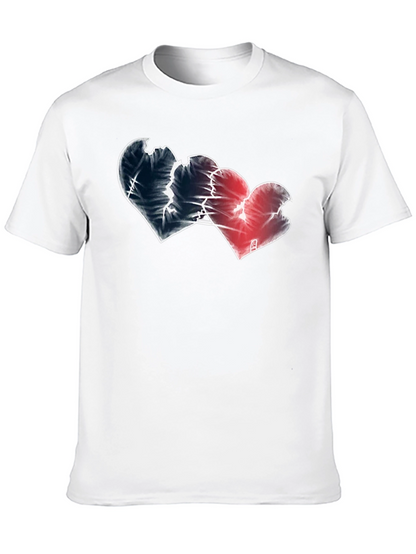 Broken Hearts Graphic Tee - Black