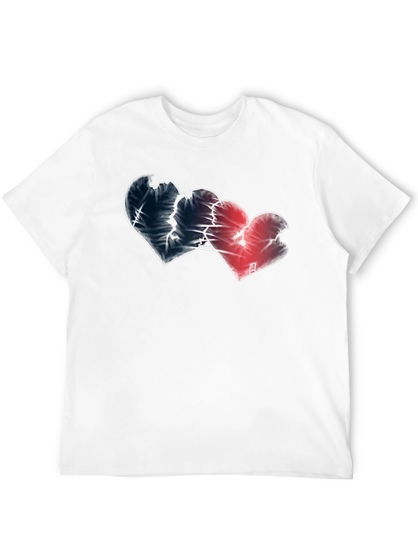 Broken Hearts Graphic Tee - Black