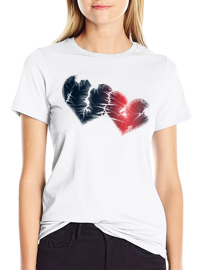 Broken Hearts Graphic Tee - Black