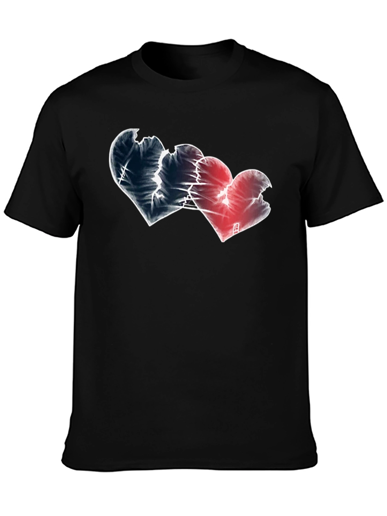 Broken Hearts Graphic Tee - Black