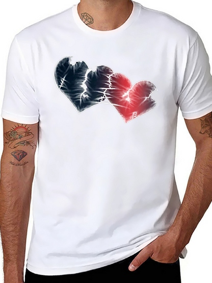 Broken Hearts Graphic Tee - Black