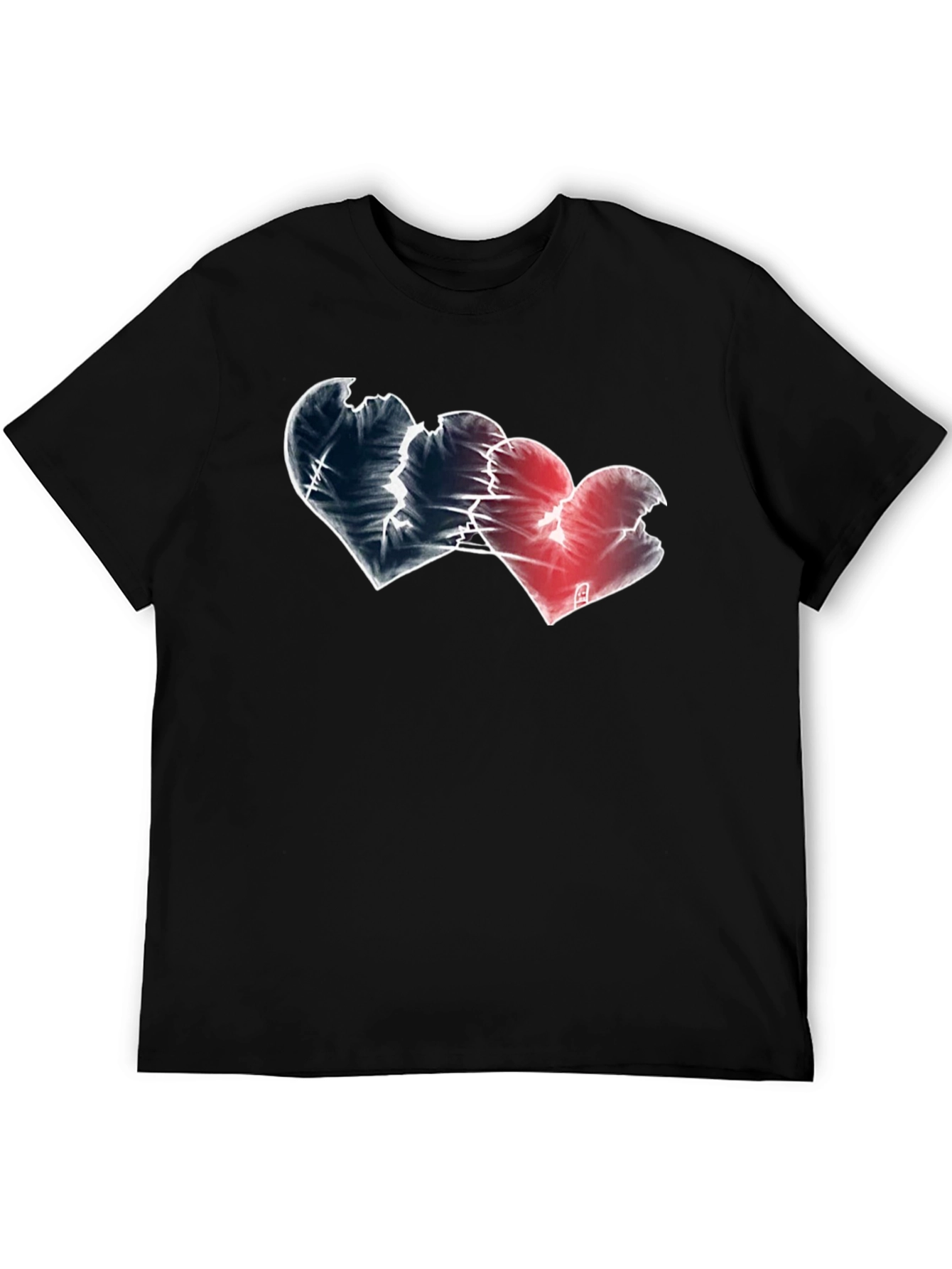 Broken Hearts Graphic Tee - Black
