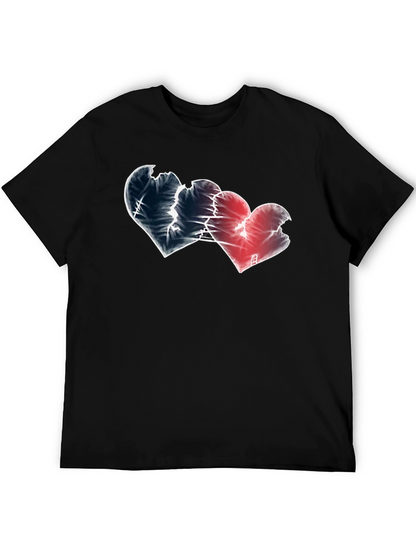 Broken Hearts Graphic Tee - Black