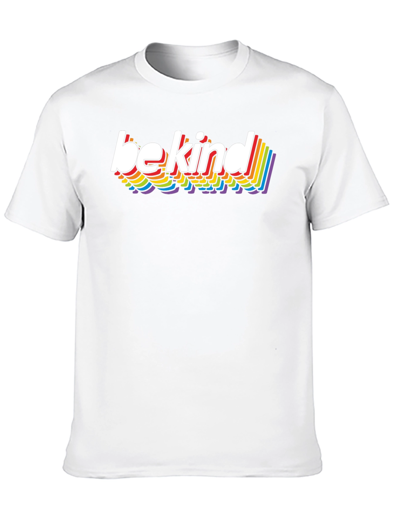 Be Kind Rainbow T-Shirt - Stylish Casual Tee