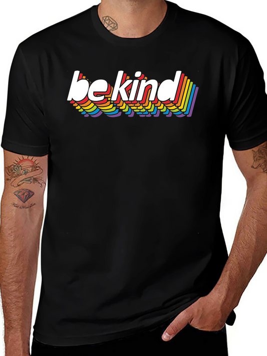 Be Kind Rainbow T-Shirt - Stylish Casual Tee