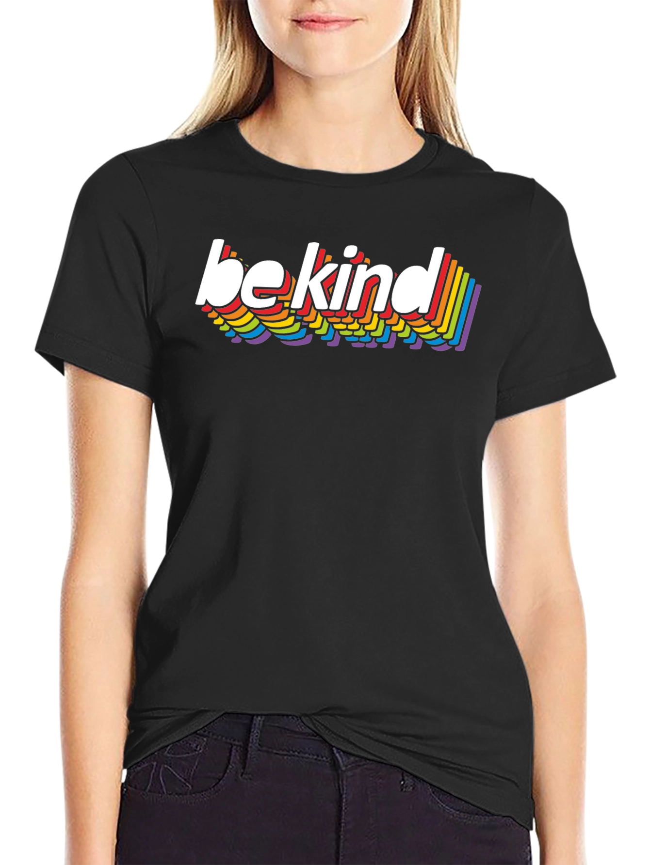 Be Kind Rainbow T-Shirt - Stylish Casual Tee