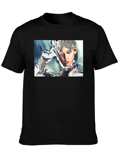 Warrior Woman Graphic Black T-Shirt