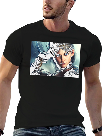 Warrior Woman Graphic Black T-Shirt
