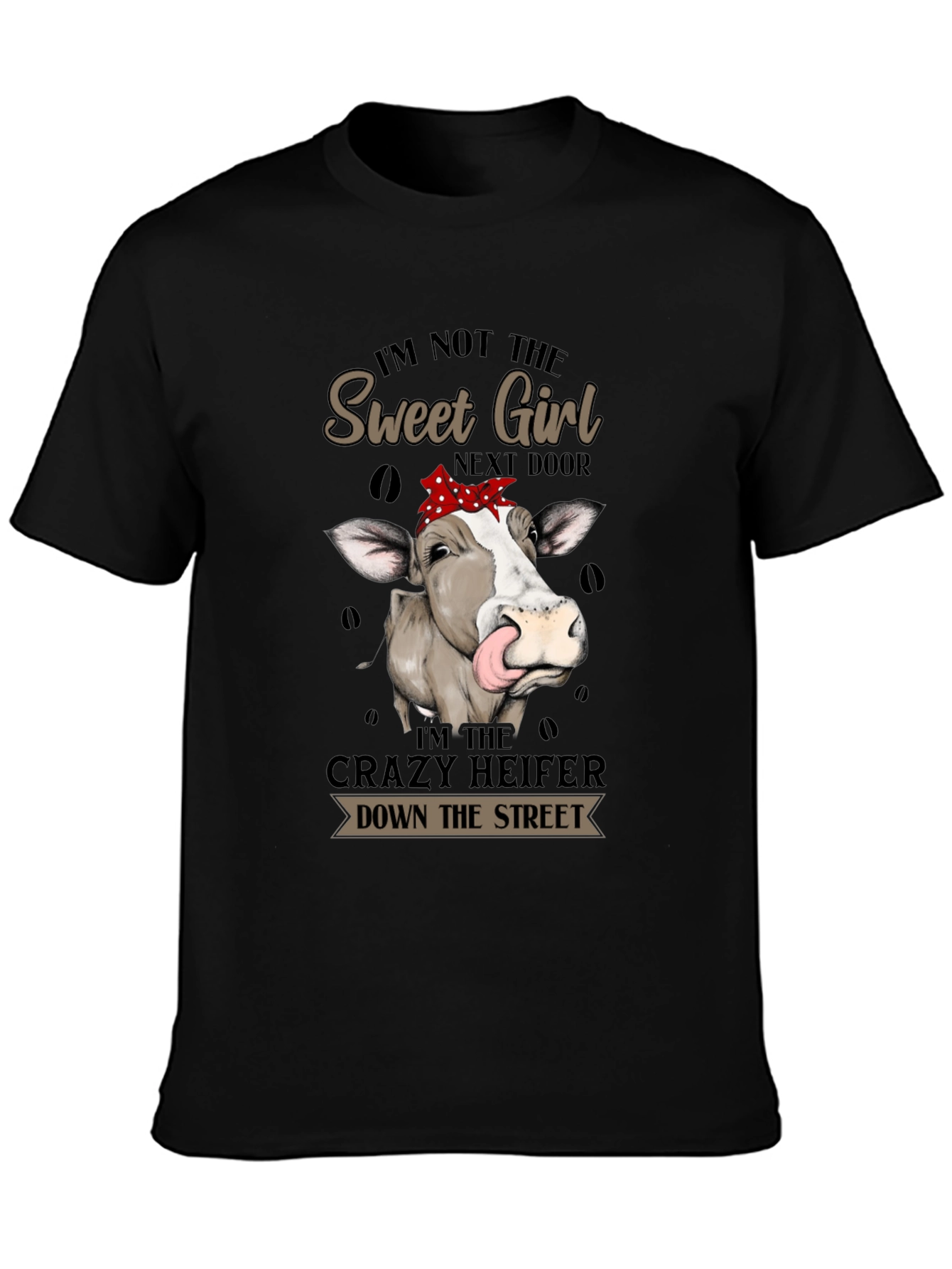 Crazy Heifer Graphic Tee - Funny Cow Shirt