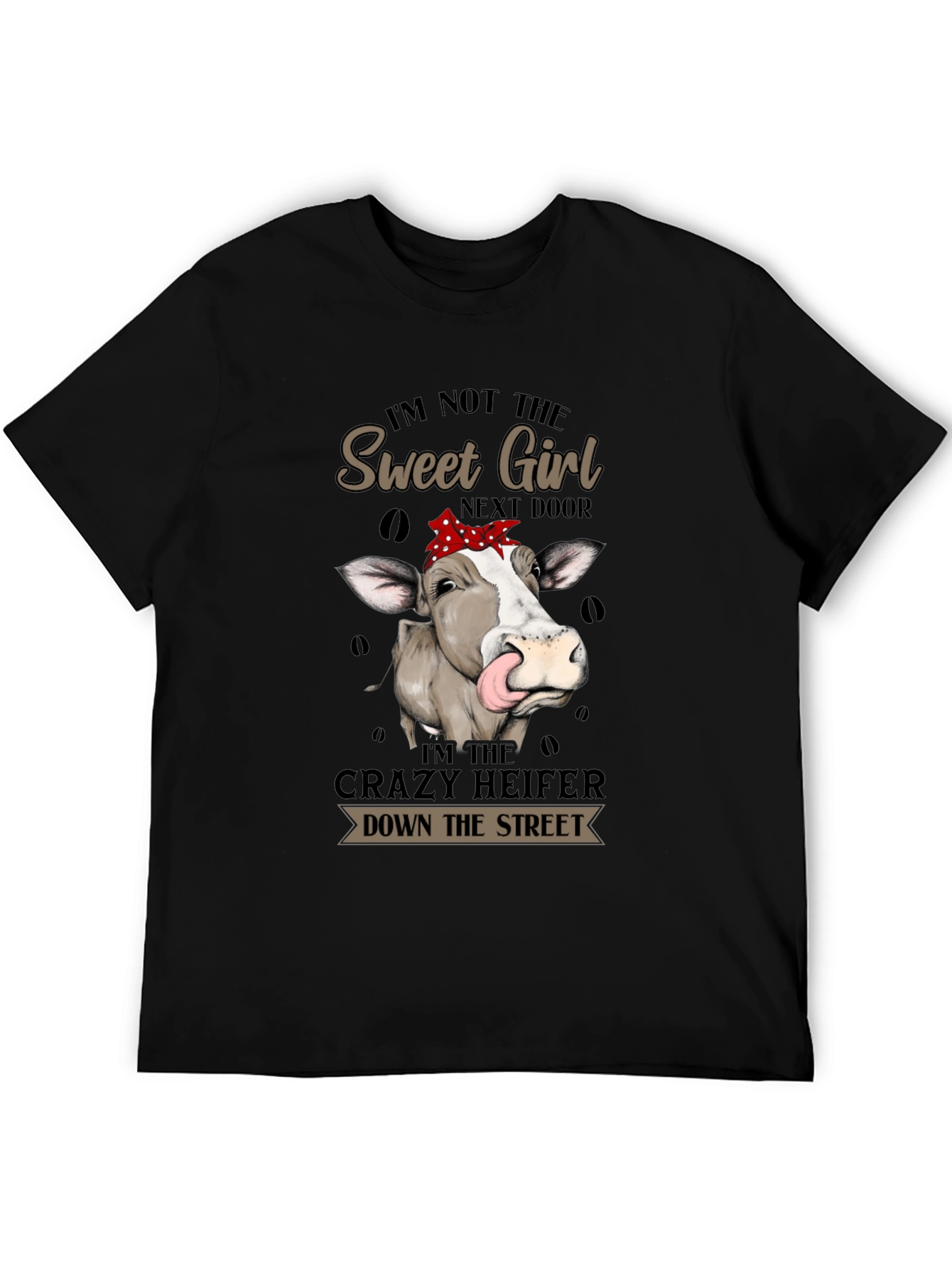 Crazy Heifer Graphic Tee - Funny Cow Shirt