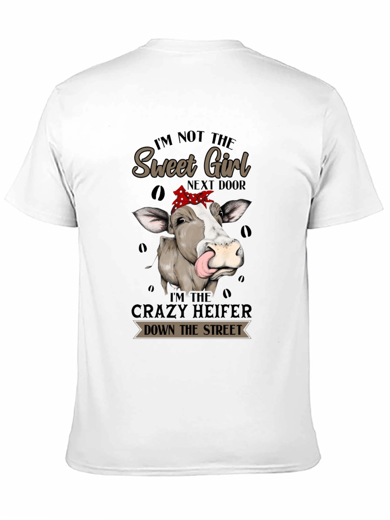 Crazy Heifer Graphic Tee - Funny Cow Shirt
