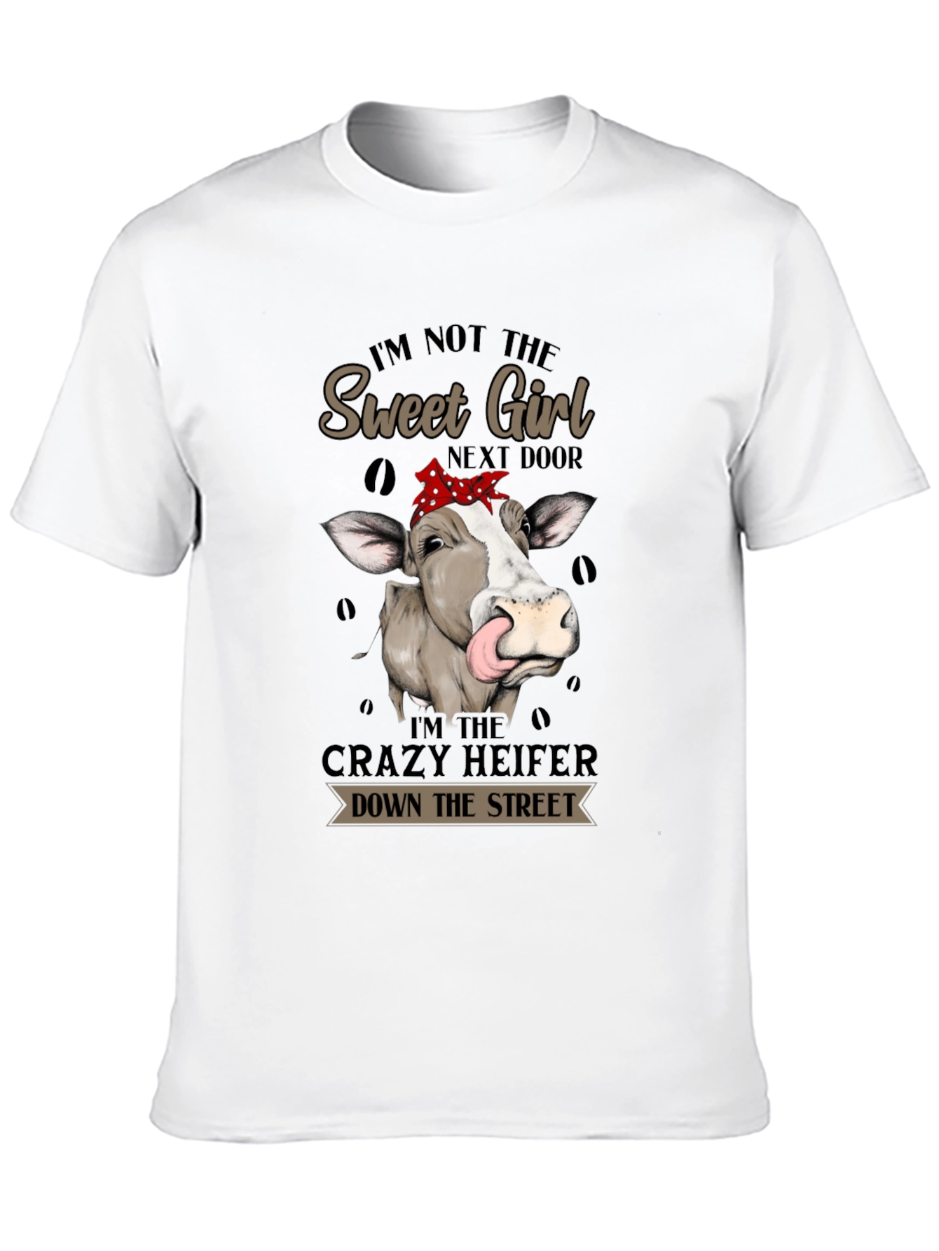 Crazy Heifer Graphic Tee - Funny Cow Shirt