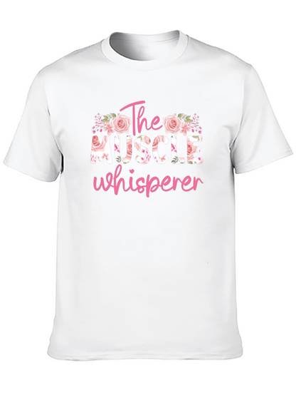 The Muscle Whisperer Floral T-Shirt - Black