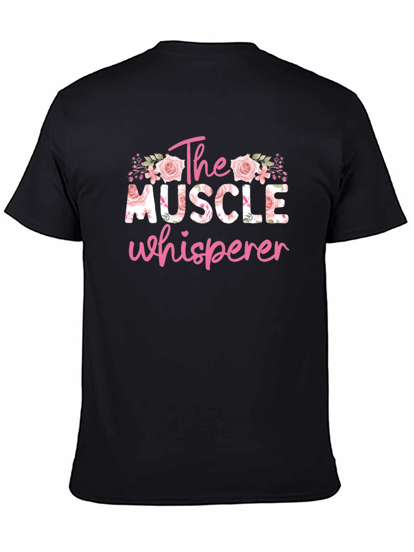 The Muscle Whisperer Floral T-Shirt - Black