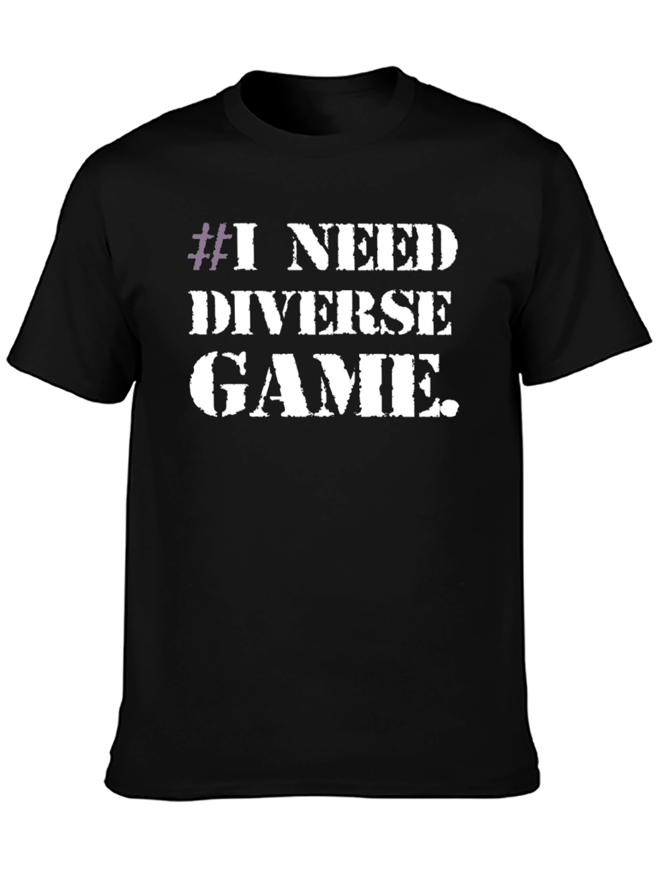I Need Diverse Game T-Shirt - Black Graphic Tee