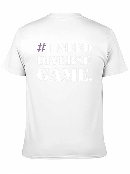 I Need Diverse Game T-Shirt - Black Graphic Tee
