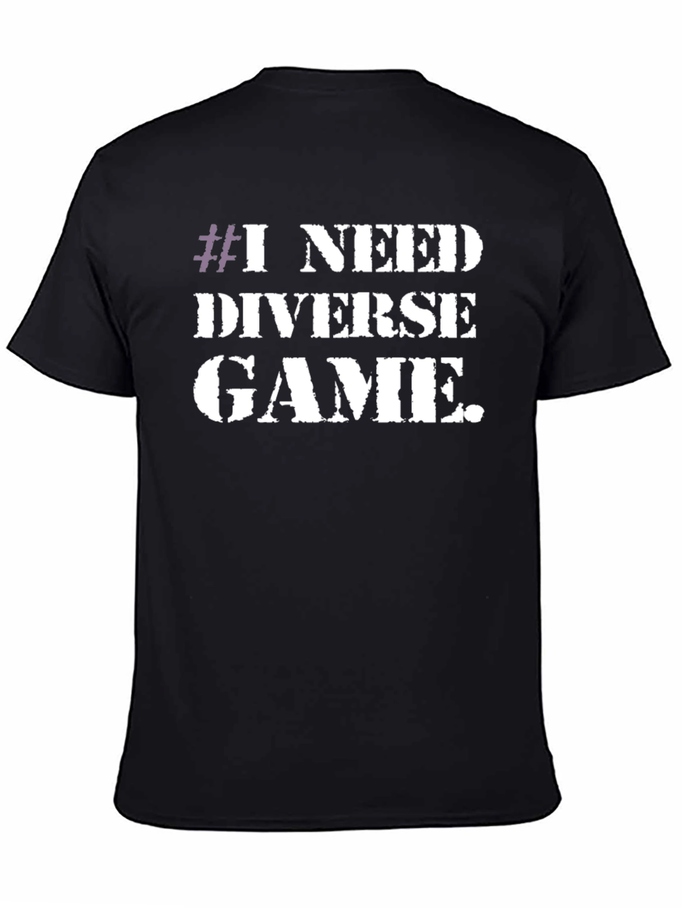 I Need Diverse Game T-Shirt - Black Graphic Tee