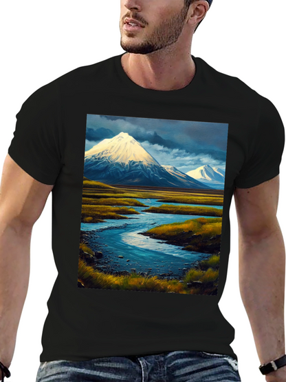 Mountain River Landscape Tee