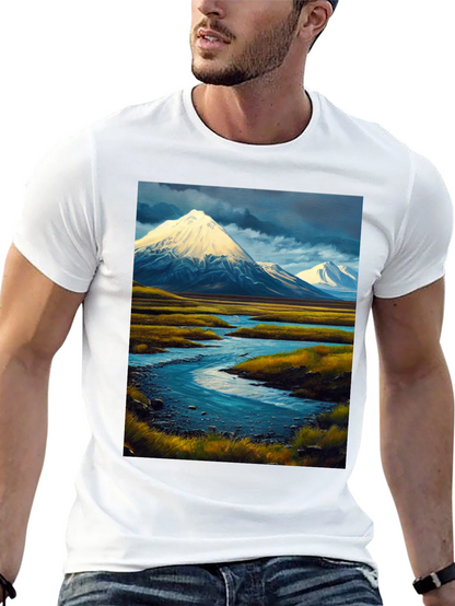 Mountain River Landscape Tee