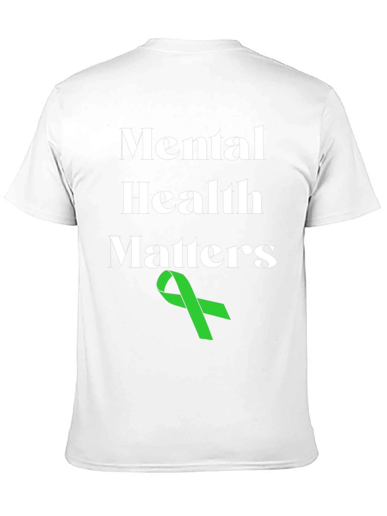Mental Health Matters T-Shirt with Green Ribbon